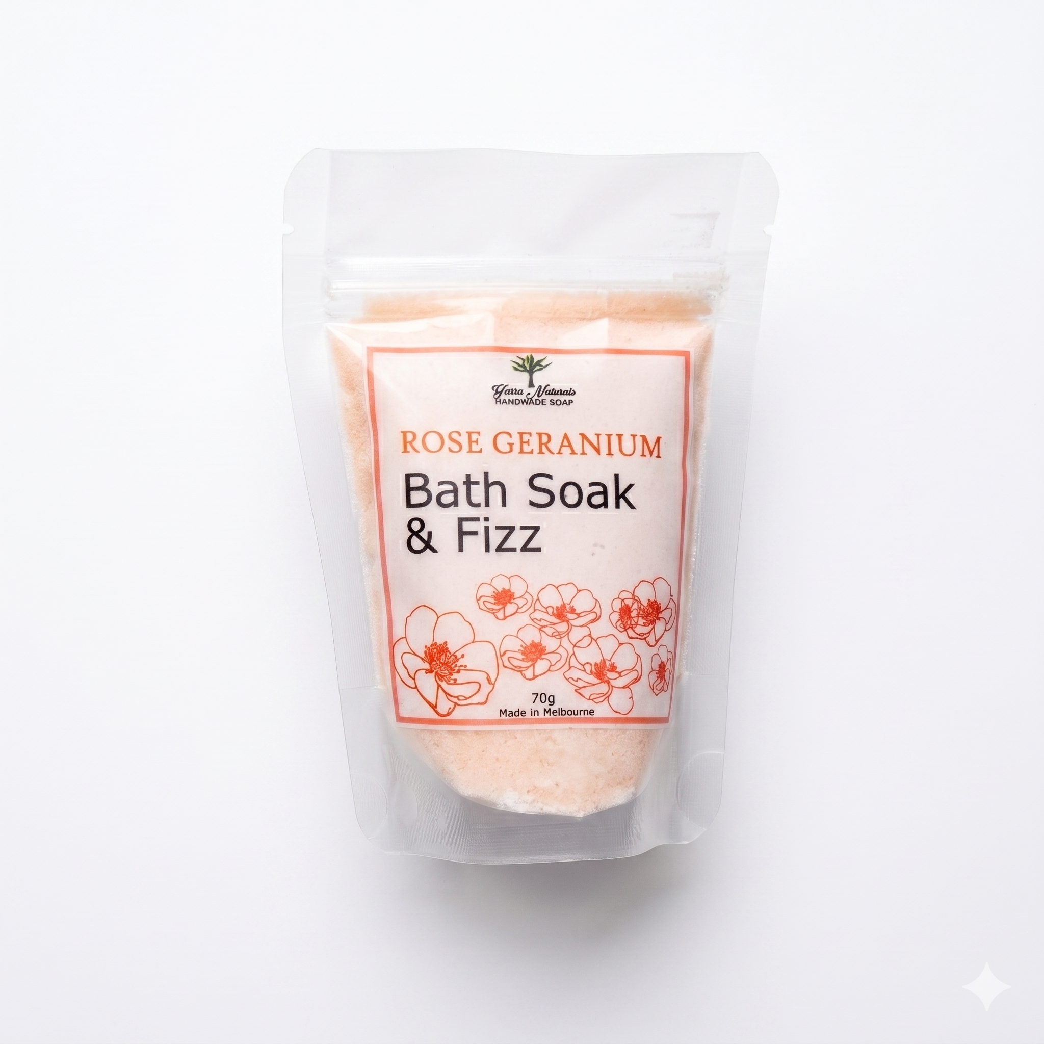 Rose Geranium Bath Soak Fizz Rose Geranium Bath Soak Fizz